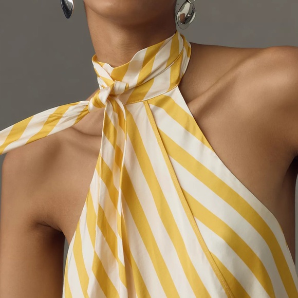 Maeve Halter Scarf Bubble-Hem Tank - Picture 5 of 5